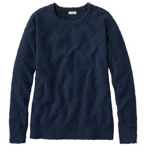 L.L. Bean Women's Navy Crew Neck Sweater